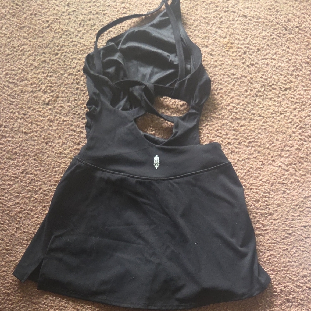 FP Movement by Free People Black Strappy Tank Top